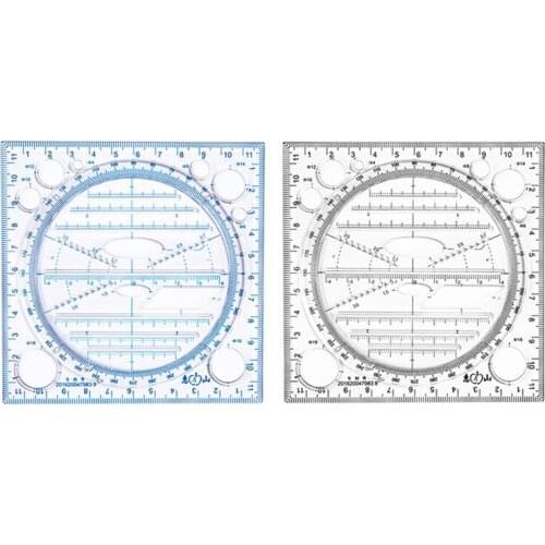 1 PCS Multi-function Art Design Drawing Ruler Stereo Geometry Ellipse Template Ruler School Accessories Bow Shape Plotter Ruler