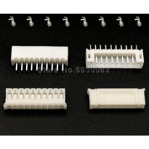 300pcs=25Sets PH2.0 2.0mm Pitch 10p 10pin Male female Terminal Kit/Housing/Pin Header Straight JST Wire Connectors Adaptor Kits