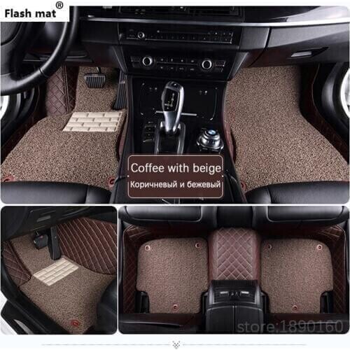 Flash mat car floor mats for Cadillac SLS ATSL CTS XTS SRX CT6 ATS Escalade auto accessories car styling auto foot mat carpet
