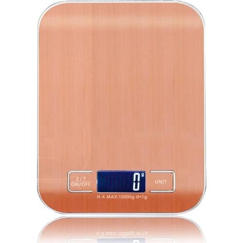 Household Kitchen Scale Electronic Food Scale Baking Scale Stainless Steel Weighing Scale LCD Measuring Tools