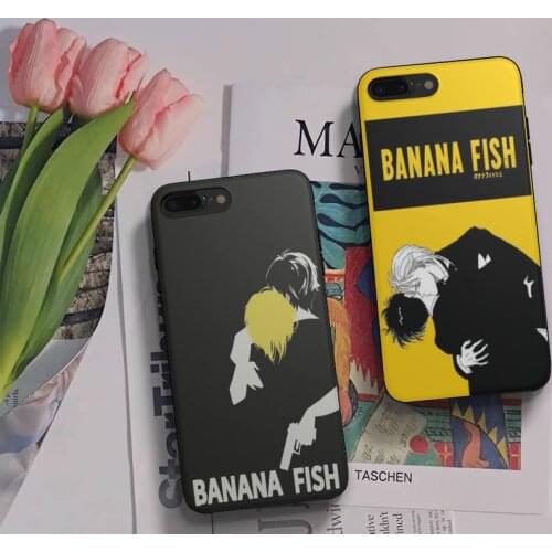 Banana Fish Phone Case Shell Cover For Iphone 6 6s 7 8 Plus Xr X Xs 11 12 13 Mini Pro Max