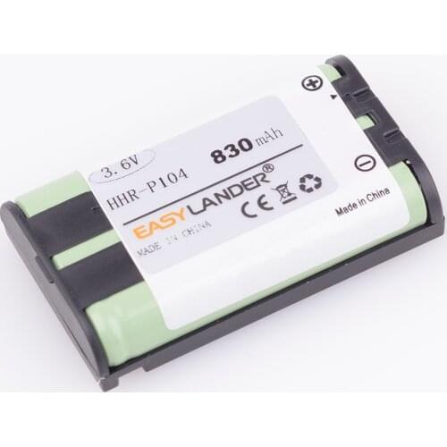 Easylander 3.6V 830mAh Home Phone Battery For Panasonic HHR-P104 HHR-P104A/1B HHRP104 #1410 Type 29 KX-FG6550 KX-FPG391
