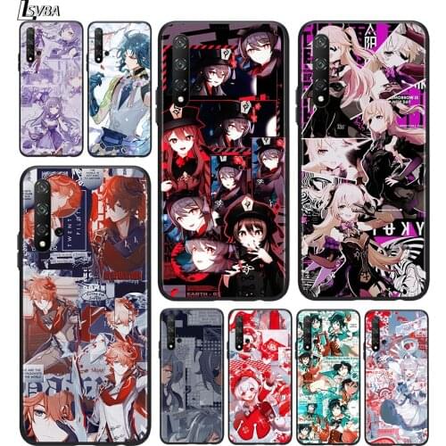Genshin darbe for Huawei Honor 9A 9C 9S 9X 8A 8X MAX 10 9 8 7 Lite 7C 7A Pro 7S Silicone Black Phone Case