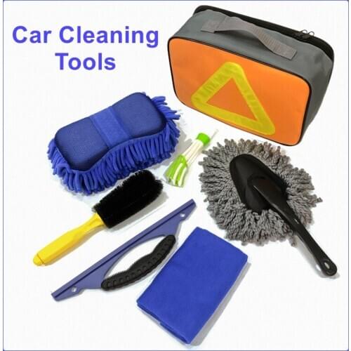 Car Washing Tools Cleaning Supplies Seven Piece Set Scraper Towel Cleaning Supplies Car Wash Cleaning Tools