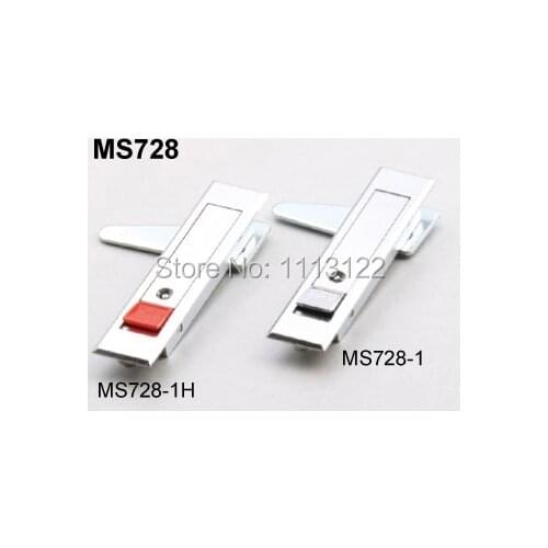 Red Push Button Equipment control cabinet door lock Push to open cabinet lock MS728 1 PC
