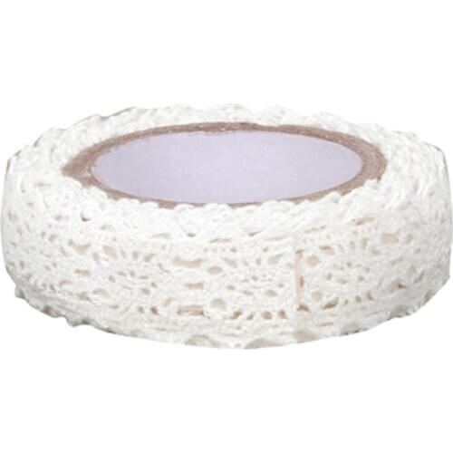 170cm DIY Lace Trim Striping Masking Tapes Self Adhesive Decorative Sticker Scrapbooking for Gift Decoration Stationery Sticker