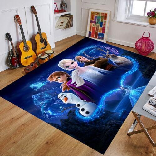 Cartoon Frozen Baby Play Mat Toys for Childrens Mat Kids Rug Playmat Developing Mat Rubber Kids Rug Home Carpet Birthday Gift