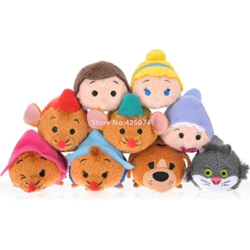 New Prince Charming Lucifer Suzy Perla Gus Mouse Jaq Bruno Mini Plush Smartphone Cleaner Kids Stuffed Toys For Children Gifts