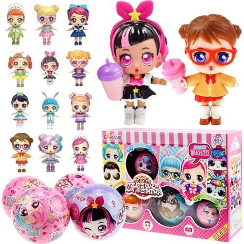 Clearance Price Surprise Original EAKI DIY Doll Ball Blind Puzzle Box Kids Toys Surprise EAKI Doll Birthday Gift for Kids