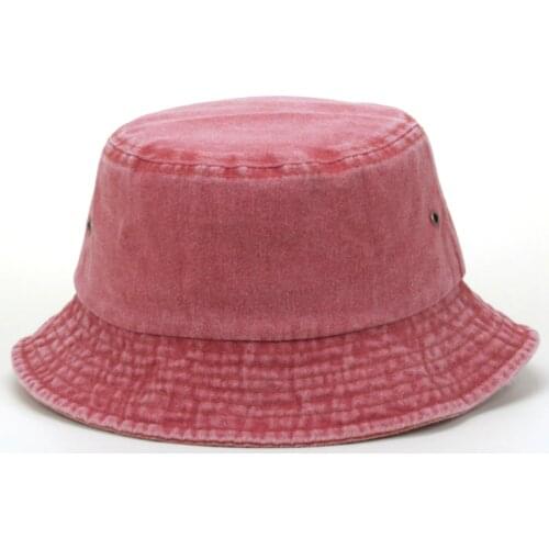 YOYOCORN New Fisherman Hat Panama Denim Bucket Hats Outdoor Men Women Washed Cotton Bucket Cap Fashion Hip Hop Gorros Bob Hat