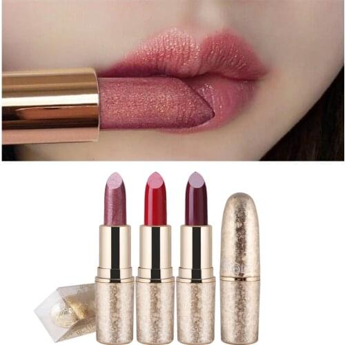 Pearl Light Snowflake Matte Lipstick 6 Color Waterproof Durable Metal Lipstick Velvet Matte Lip Gloss Makeup Beauty Shimmer Lips