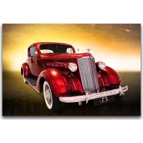 Full Round Diamond embroidery Cross stitch Red ancient Full Square Diamond painting auto DIY 3D Diamond mosaic car E550