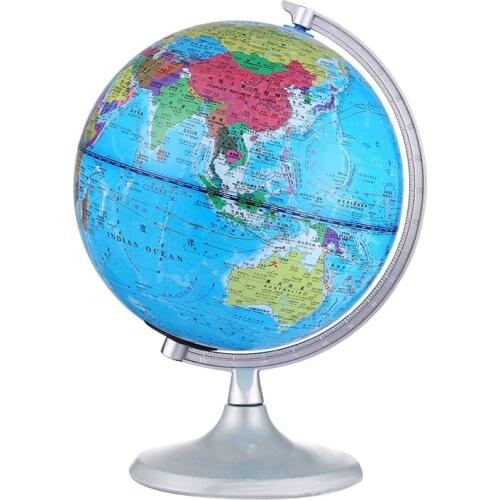 PPYY-20CM Smart Voice AR Glowing World Globe LED World Map Globe with Night Light Tools for Learning ChildrenS Gifts