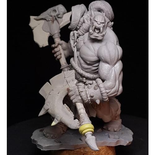 1/24 Resin Figure Model Kit Unassambled Unpainted Orc Rager S112