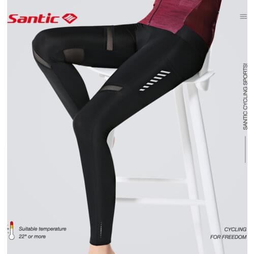 Santic Women Cycling Pants Riding MTB Long Pants 4D Padding Reflective pants Sports Clothing Spring Autumn Asian Size
