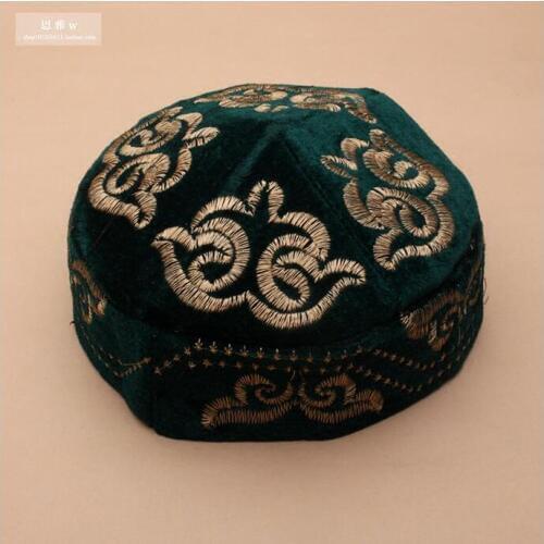 Xinjiang hat Uighur caps Kazakh mens hat Embroidery