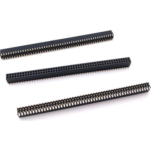 20 PCS 1.27mm Pitch 2x50 Pin 100 Pin Female Double Row SMT SMD Pin Header Strip