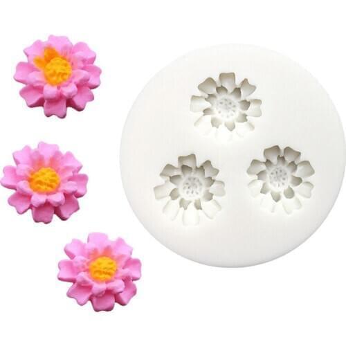 Flowers Silicone Sugarcraft Mold Chocolate Cupcake Baking Fondant Cake Decorating Tools