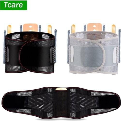 Tcare Adjustable Medical Lumbar Support Belt Disc Herniation Orthopedic Strain Pain Relief for Back Spine Decompression Brace