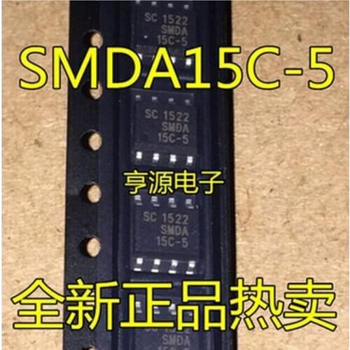 10pcs/lot New SMDA15C-5 SMDA15C-5.TBT SOP-8 Bidirectional TVS Array for Protection of Five Lines IC