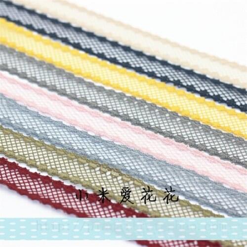 10Yards Lace Narrow Trim Lace Trimming Fishing Grid Lace Accessories DIY Children Hair Accessories Bow Accessories 11cm LC0238