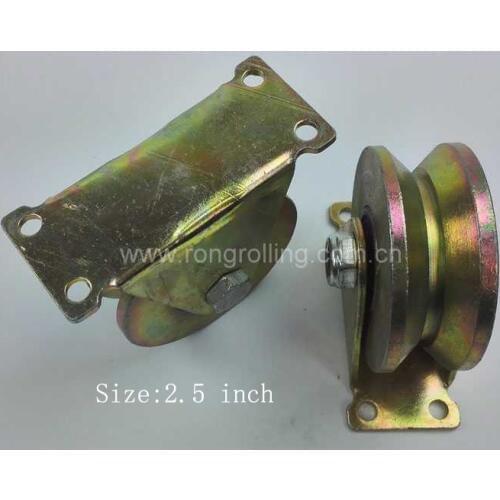 2.5 inch diameter 58mm, thickness 30mm sliding 45# steel gate roller,door pulley with outer support groove V. 2pcs/lot