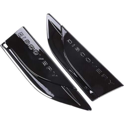 2Pcs Car Styling ABS Gloss Black Side Air Fender Vent Cover Trim Accessories for Land Rover Discovery 5 LR5 2017 2018