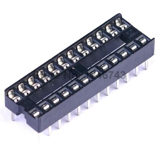 20PCS 24 Pin 2.54mm DIP SIP IC Sockets Adaptor Solder Type Narrow