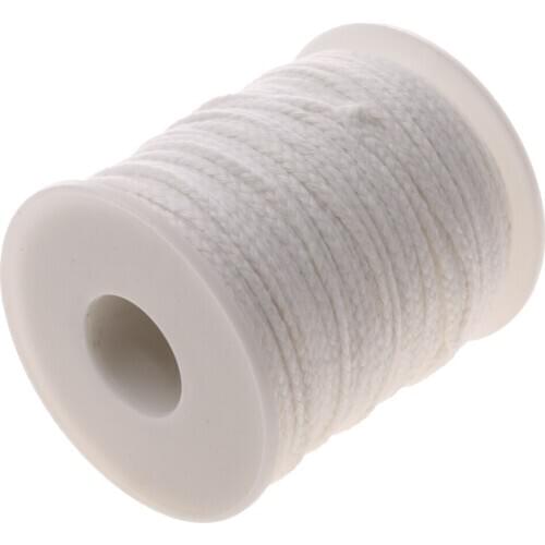 200ft Cotton Braid Candle Wick Spool & 200x Wick Sustainer Tab Candle Making