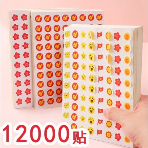 50 Pcs/lot Sheet Sticker Pentagram DIY Diary Notebook Decora Smiling Flower School Prize for Students Teacher Reward Stickers