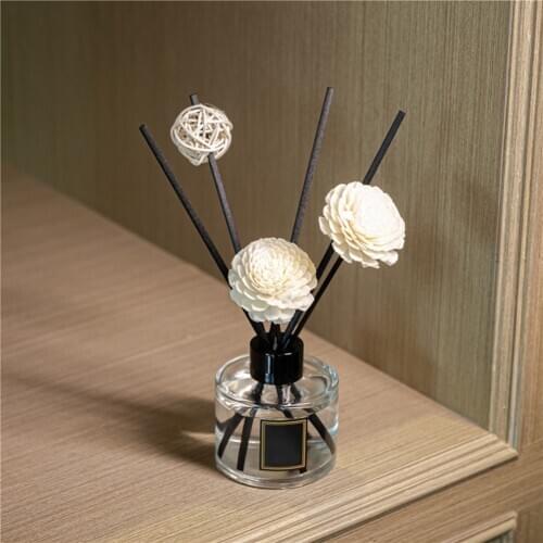 3pcs Daisy Flower Rattan Reeds Fragrance Diffuser Non-fire Replacement Refill Sticks Home Aromatic Incense
