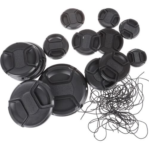 Center Pinch Snap-on Cap Cover Lens Cap For Lens Adapter With 37 40.5 43 46 49 52 55 58 62 67 72 77 82 86 95 Mm Filter Thread