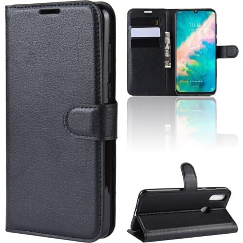 Wallet Cover Card Holder Phone Cases for ZTE Blade V10 6.3" Pu Leather Case Protective Shell