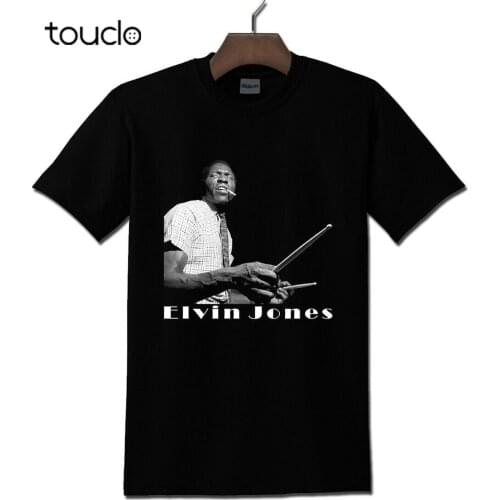 Elvin Jones Drummer jazz music Black T-shirt S - 3XL