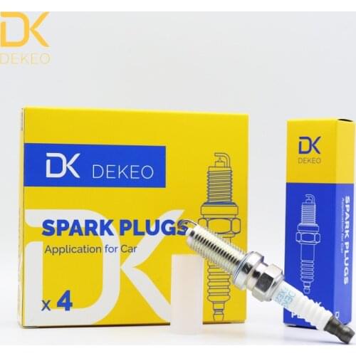 DEKEO For NISSAN CUBE MICRA NOTE NV200 QASHQAI ROGUE TEANAII TIIDA X-TRAIL RENAULT KOLEOS CLIO LAGUNA Spark Plug FXE20HR11 4PCS