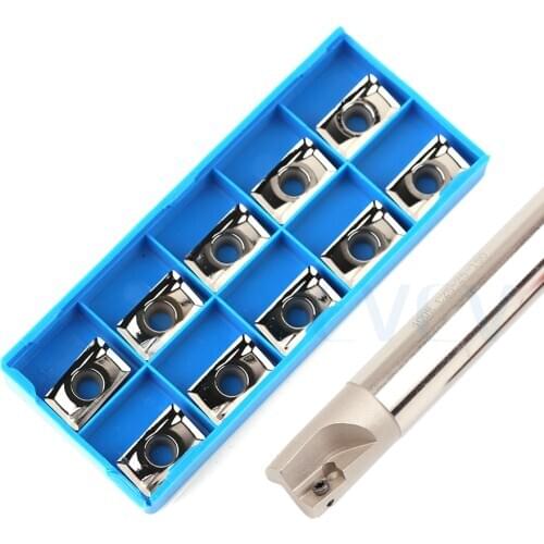 High Quality BAP400R C24 C25 2T 3T CNC Lathe Milling Tool Holder + 10pcs APMT APKT1604 Coating Machine Tool Carbide Blade Group