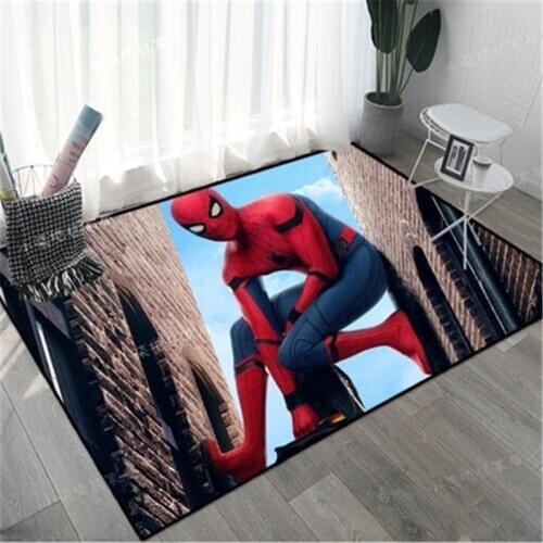 80x160cm Spiderman Baby Playmat Cartoon Rugs Area Rugs Carpet Floor Bedroom Doormat Non-slip Mat Living Room