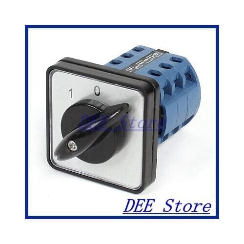 Electric 380V 20A 1-0-2 3 Position 12 Terminals Rotary Cam Changeover Switch