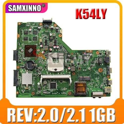 K54LY motherboard REV:2.0/2.1 1GB For Asus X54H K54HR X54H K54LY motherboard K54LY mainboard K54LY motherboard test 100% OK