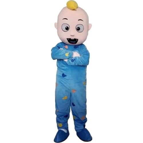 Baby JJ Cocomelon Boy Mascot Costume Adult Cartoon Character Outfit Attractive Suit Plan Birthday Gift
