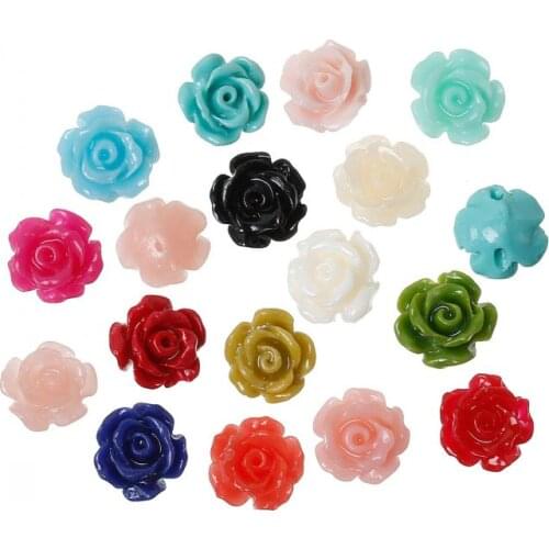 New Created Coral Spacer Beads Camellia Flower About 9mm x 8mm, Hole:Approx 1.3mm, 50PCs