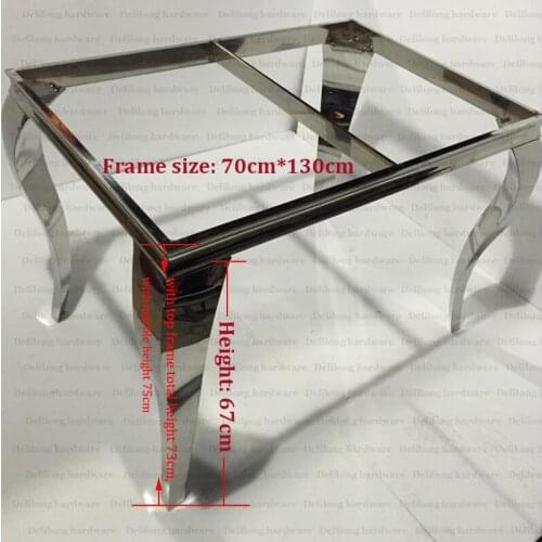Stainless steel frame and stainless steel table feet furniture legs hardware
