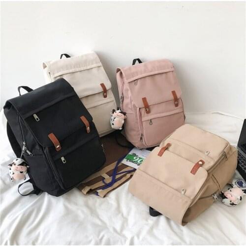 Student School Bags Female Backpack New Fashion Design Backpack 2021 Casual Nylon Women Backpack Large Capacity Laptop