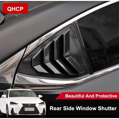 QHCP Car Window Triangle Shutter Side WIndow Sunshade Blind Shutters For Lexus IS300 200T 250 2013 2014 2015 2016 2017 2018 2019