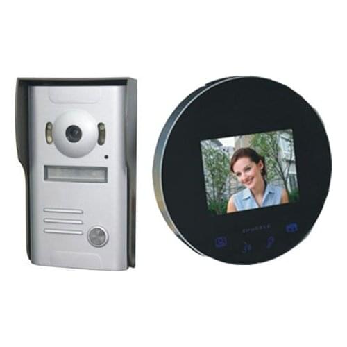 ZHUDELE NEW STYLE 4"luxury color video door phone , CCD camera,nightvision&water proof (1 in 1)