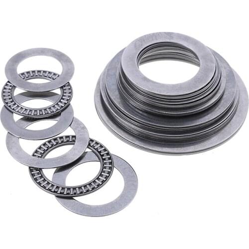 1 Set AXK3047-AXK75100 Ultra Thin Shim Thrust Bearings Miniature Bearing Steel Thrust Needle Roller Bearings With Two Washers