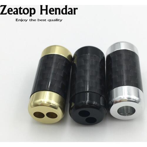 1Pcs HiFi Carbon Fiber Pants Boot Y Splitter Speaker Audio Wire Black Silver Gold Metal Slider Plug for Earphone Headphone Cable