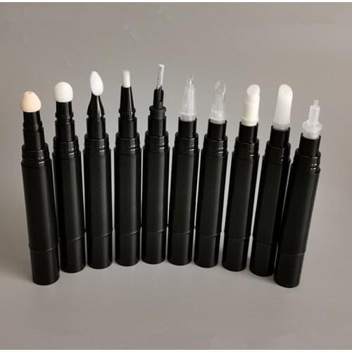 10pcs 5ml Dial Up Pen Empty Round Twist up Pen, Cosmetic Container Pen Wind Up Pen DIY Tool