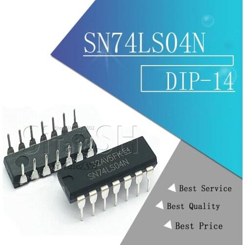 10PCS SN74LS04N DIP14 SN74LS04 DIP 74LS04N 74LS04 DIP-14 HD74LS04P new and original IC