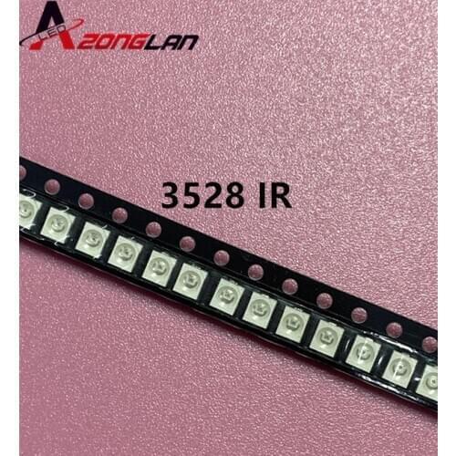 1000pcs/LOT IR 3528 SMD LED 850nm Infrared led diode Night Vision smt light diode 3.5*2.8*1.9mm
